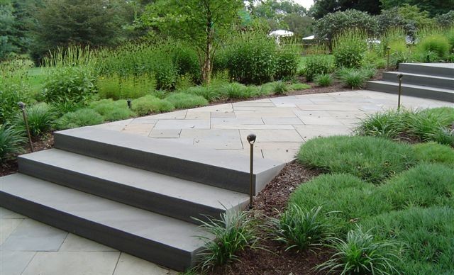 Pennsylvania fieldstone patio and steps installation by Grecco's Stone Supply