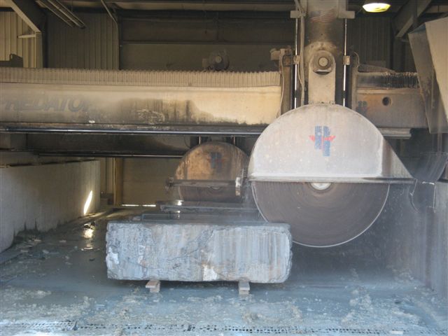 Grecco's stone cutting facility in Clifford Township Pennsylvania